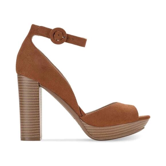 Sun + Stone Whiskey Reeta Block-Heel Platform Sandals - 7 - Whiskey - Picture 2 of 5